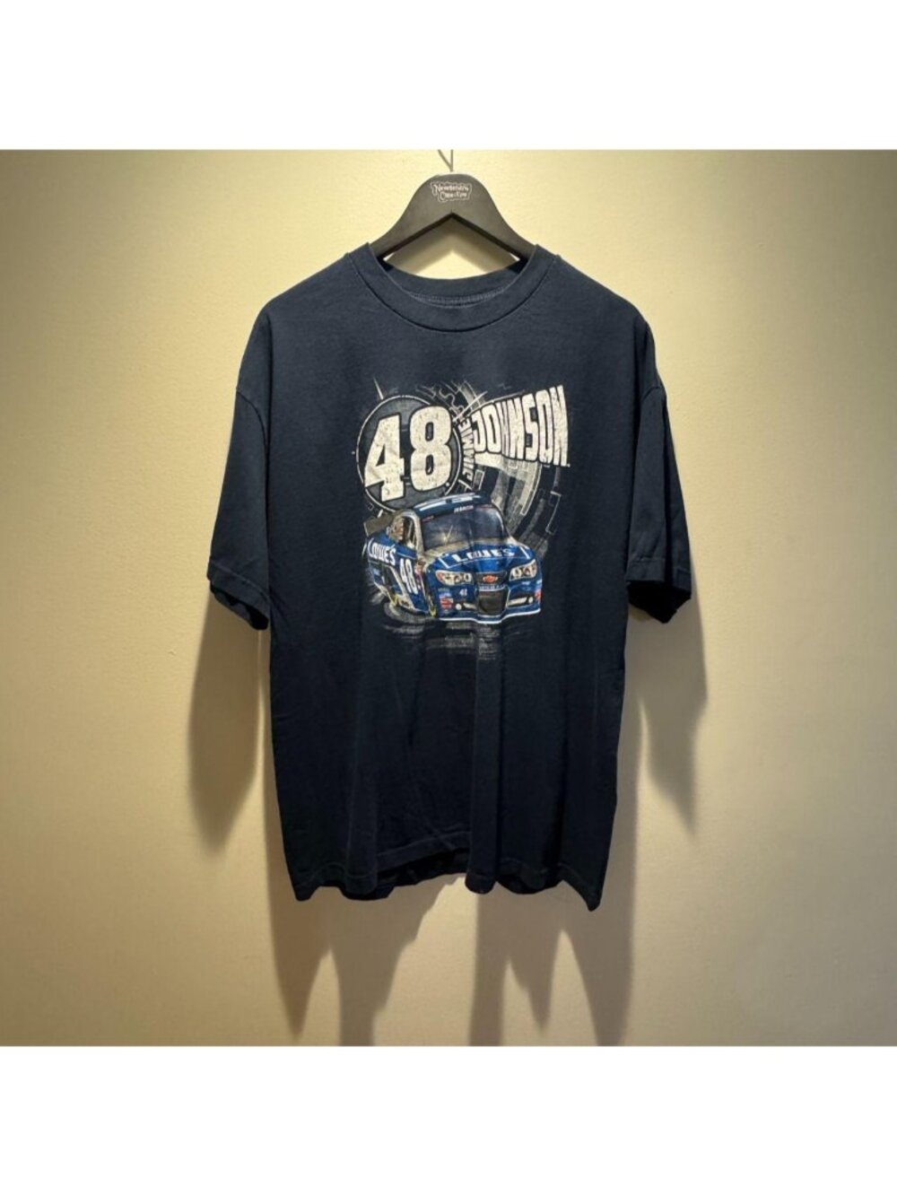 NASCAR Jimmie Johnson T-shirt Mens XL Lowes 48 Hendrick Motorsports  Navy